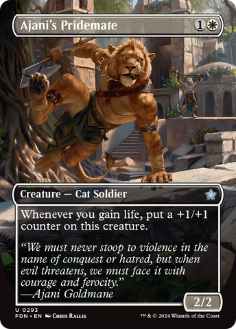 Ajani's Pridemate (FDN-293)  Foil - Foundations (Borderless)