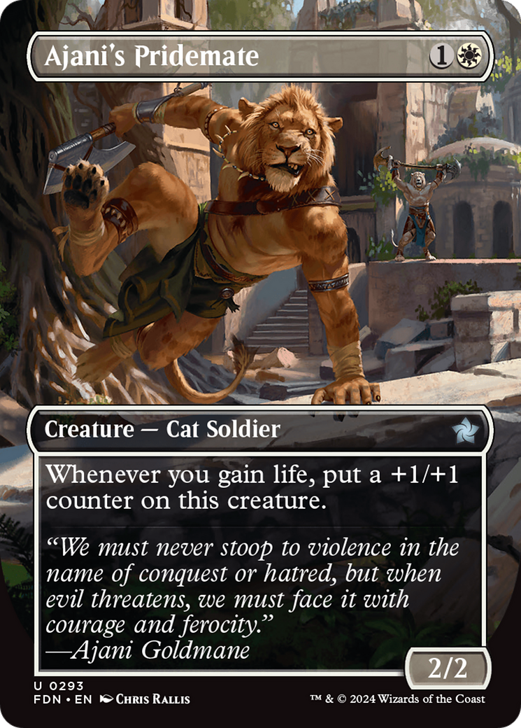 Ajani's Pridemate (FDN-293)  - Foundations (Borderless)