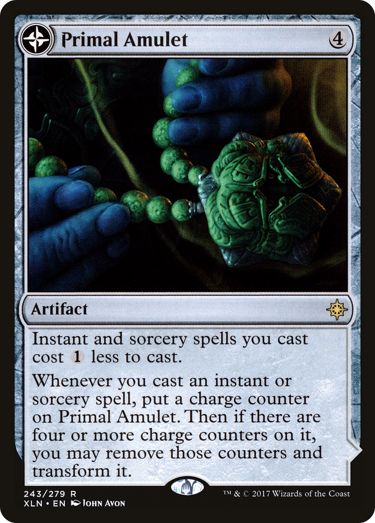 Primal Amulet (XLN-243)  Foil - Ixalan: (compasslanddfc)