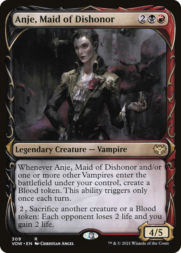 Anje, Maid of Dishonor (Showcase) (VOW-309)  - Innistrad: Crimson Vow: (Showcase)