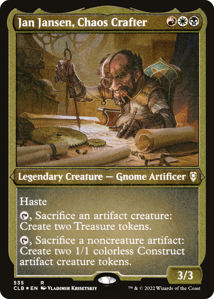 Jan Jansen, Chaos Crafter (CLB-535) - Commander Legends: Battle for Baldur's Gate Etched Foil