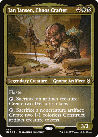 Jan Jansen, Chaos Crafter (CLB-535)  Etched Foil - Commander Legends: Battle for Baldur's Gate