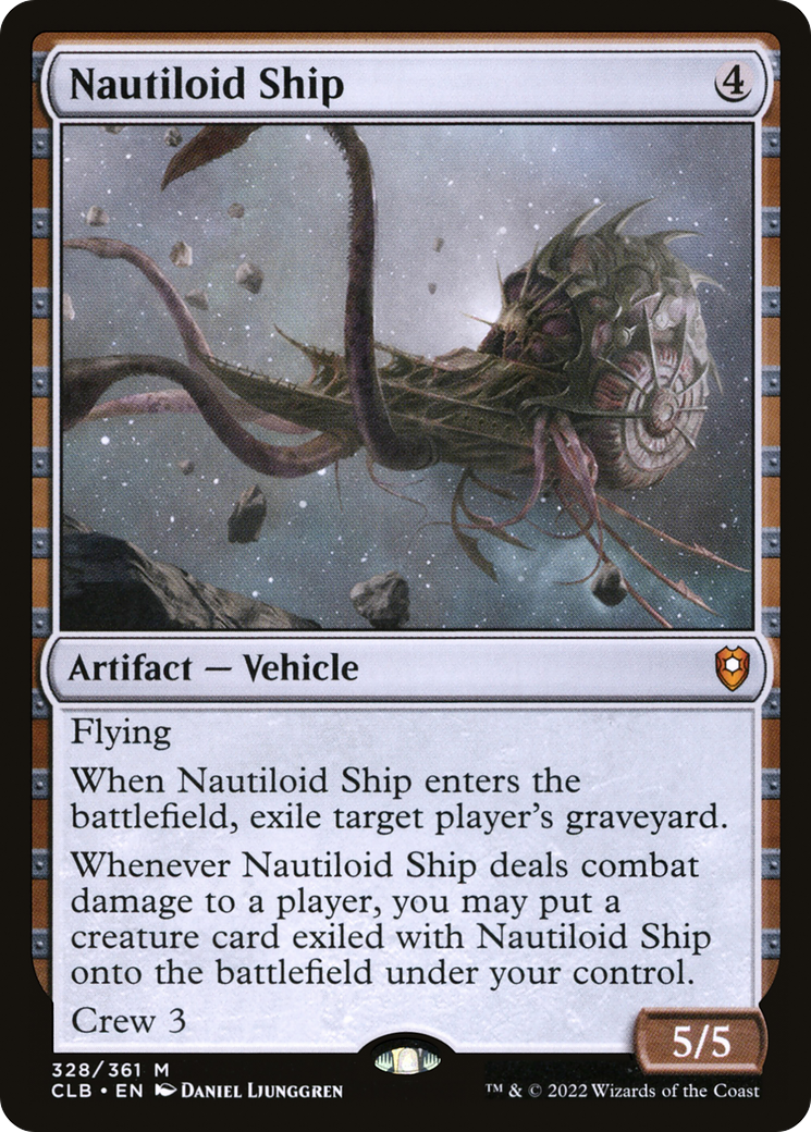 Nautiloid Ship (CLB-328)  Foil - Commander Legends: Battle for Baldur's Gate