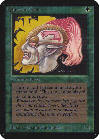 Llanowar Elves (LEA-)  - Limited Edition Alpha