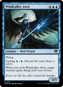 Windcaller Aven (CMM-133)  Foil - Commander Masters