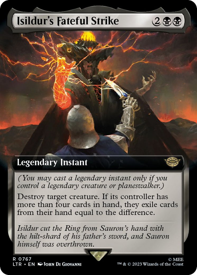 Isildur's Fateful Strike (Extended Art) (Surge Foil) (LTR-767)  Foil - The Lord of the Rings: Tales of Middle-earth: (Extended Art)