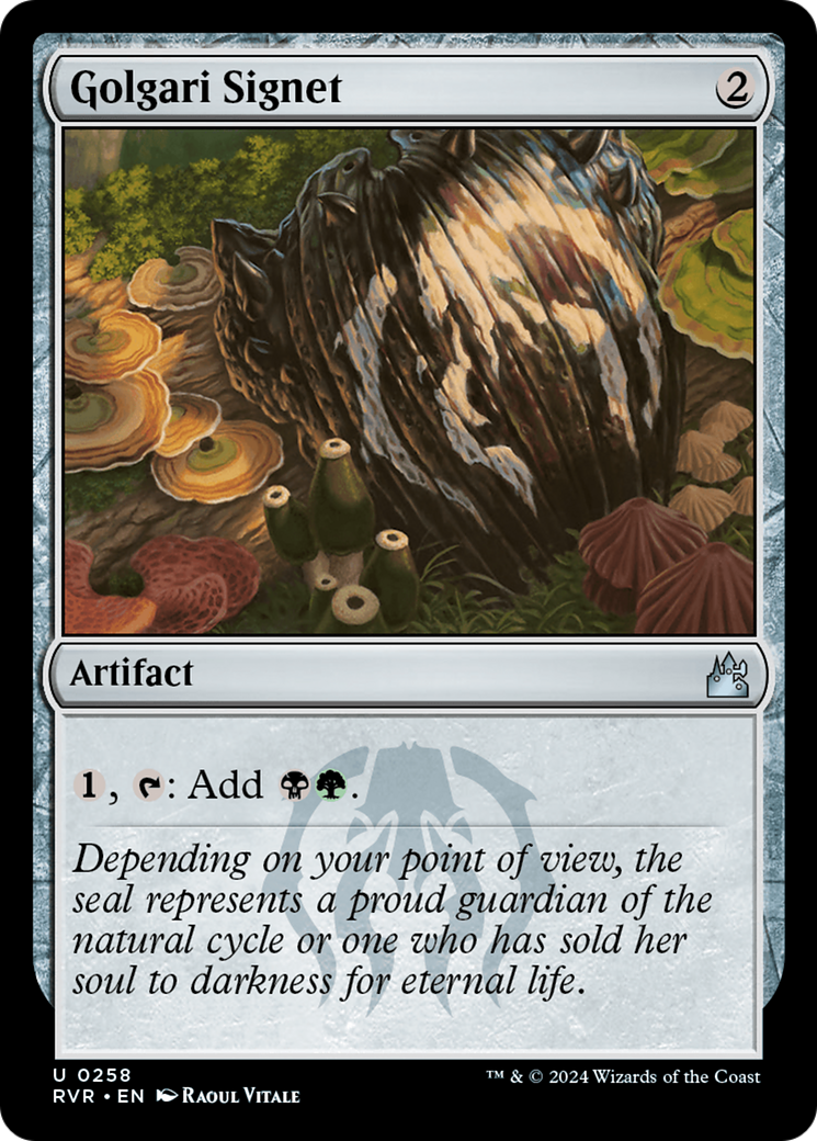 Golgari Signet (RVR-258)  - Ravnica Remastered