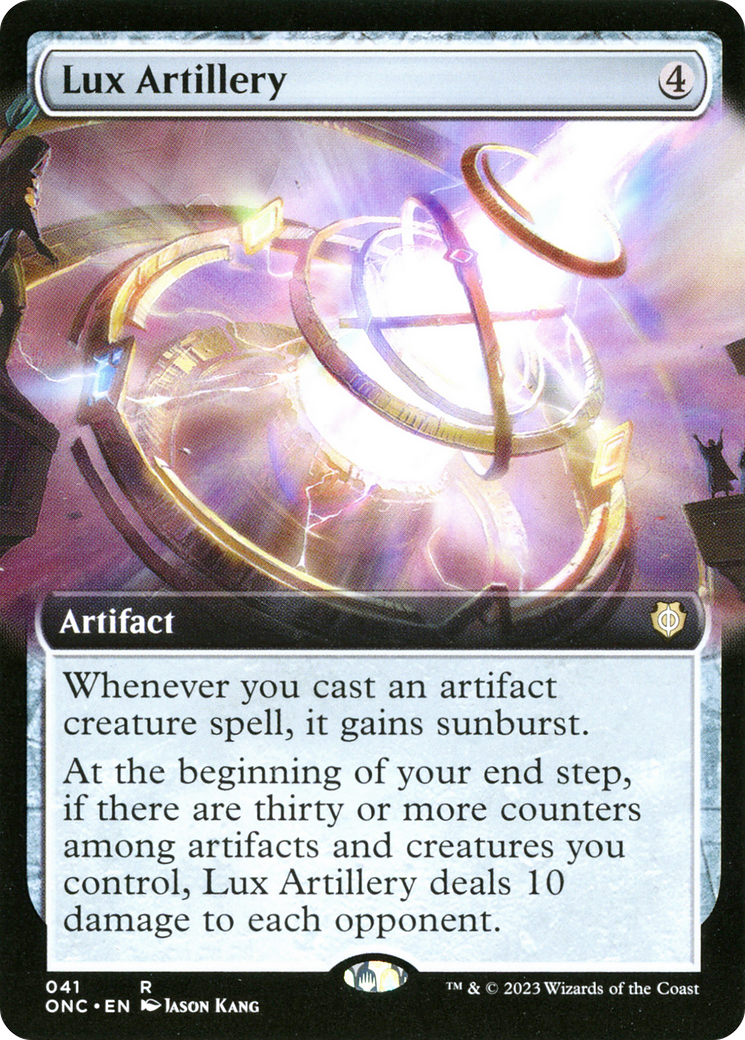 Lux Artillery (Extended Art) (ONC-041) - Phyrexia: All Will Be One Commander: (Extended Art) Foil