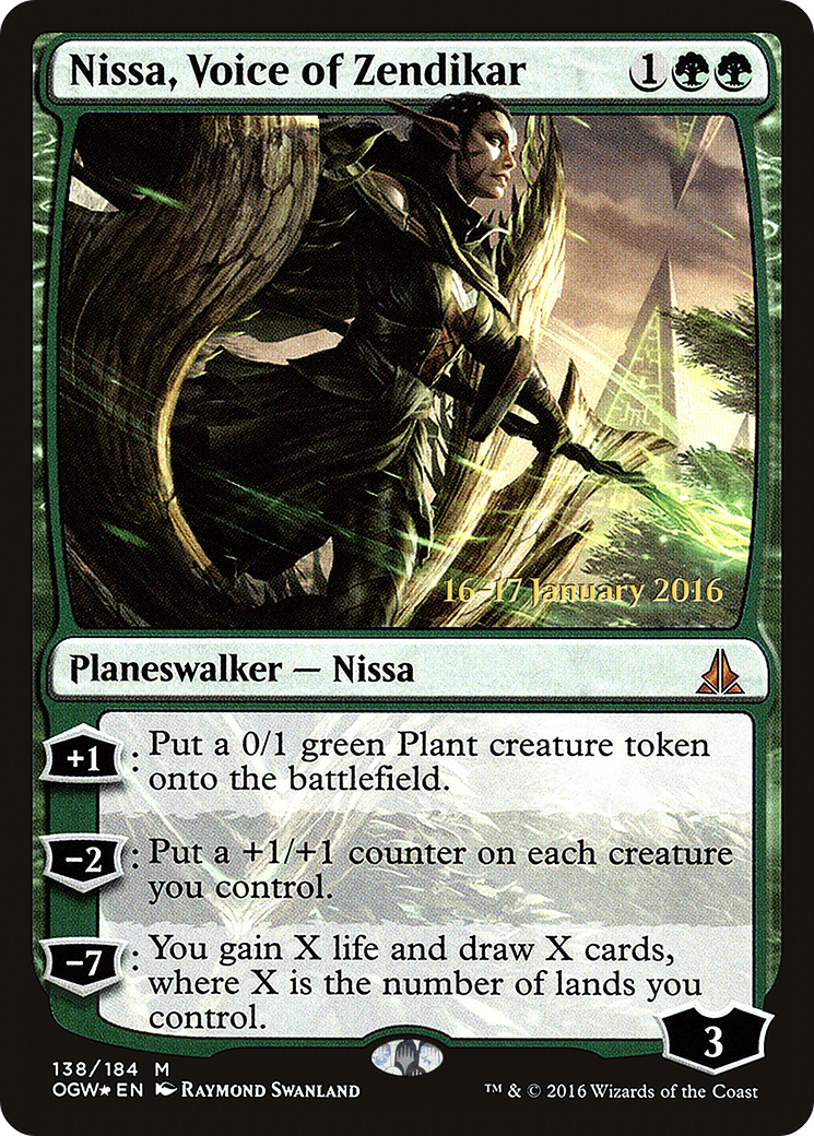 Nissa, Voice of Zendikar (PRE-138)  Foil - Oath of the Gatewatch Promos