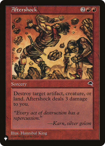 Aftershock (LIST-TMP-160)  - The List