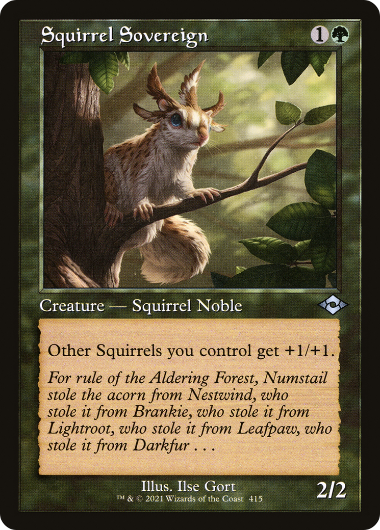Squirrel Sovereign (Retro Frame) (MH2-415)  Foil - Modern Horizons 2