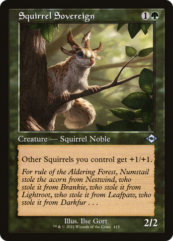 Squirrel Sovereign (Retro Frame) (MH2-415)  Foil - Modern Horizons 2