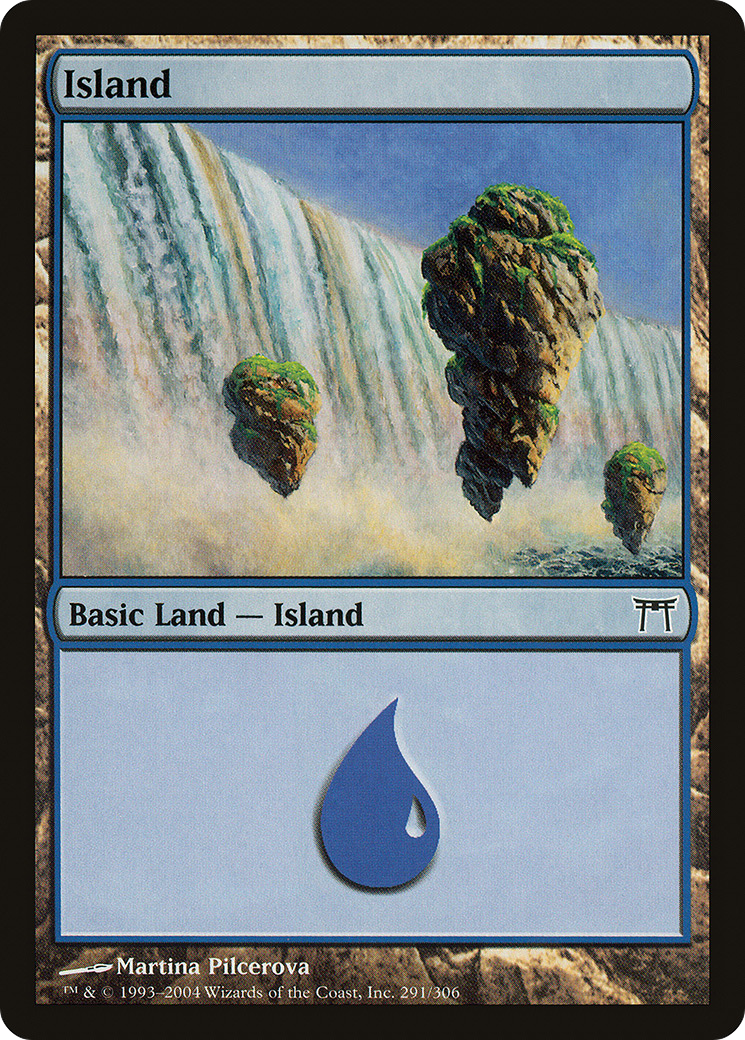 Island (291) (CHK-291)  Foil - Champions of Kamigawa