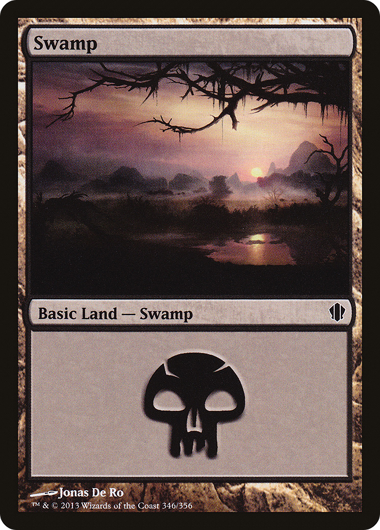 Swamp (346) (C13-346)  - Commander 2013