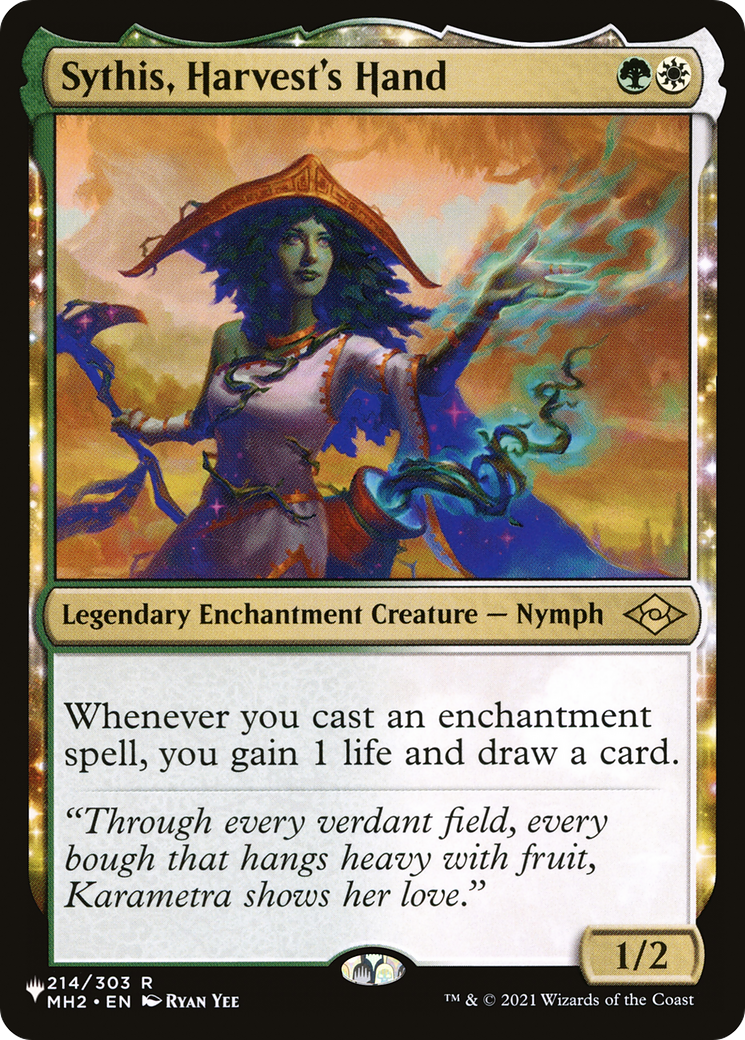 Sythis, Harvest's Hand (LIST-214/303)  - The List: (enchantment)