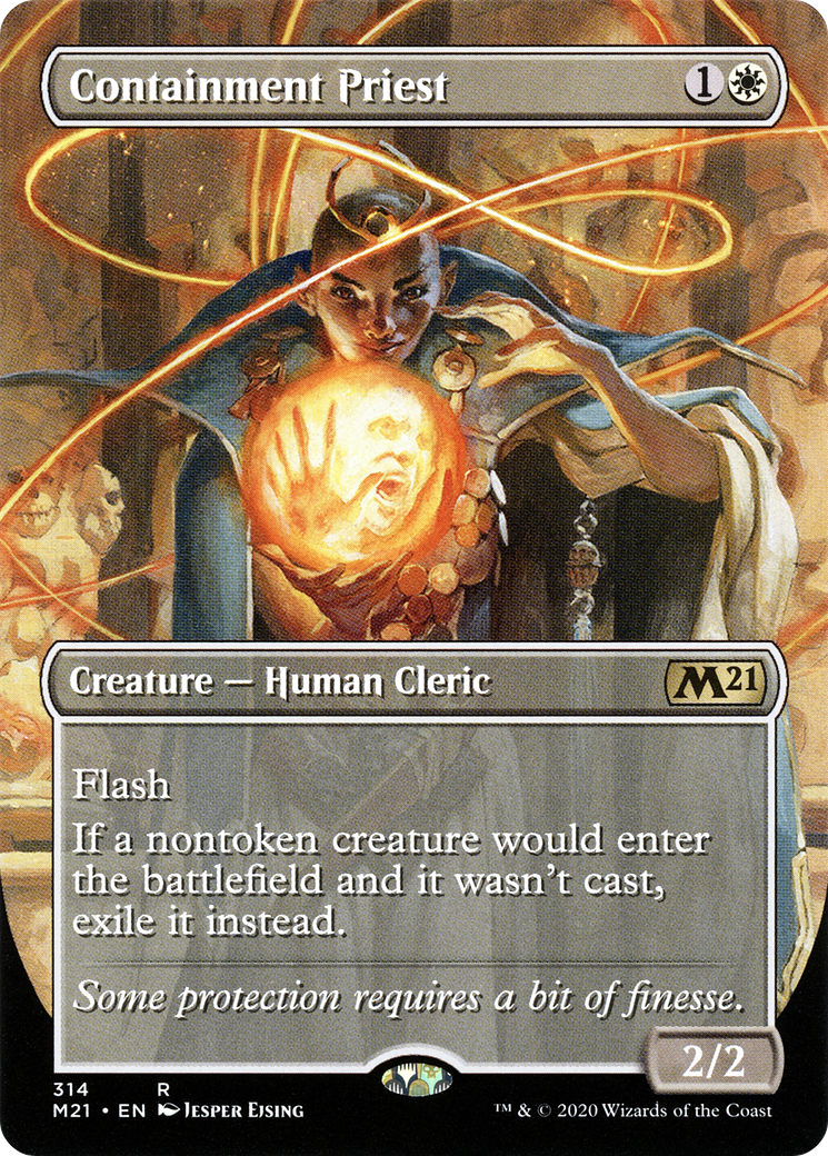 Containment Priest (Alternate Art) (M21-314)  - Core Set 2021 (Borderless)