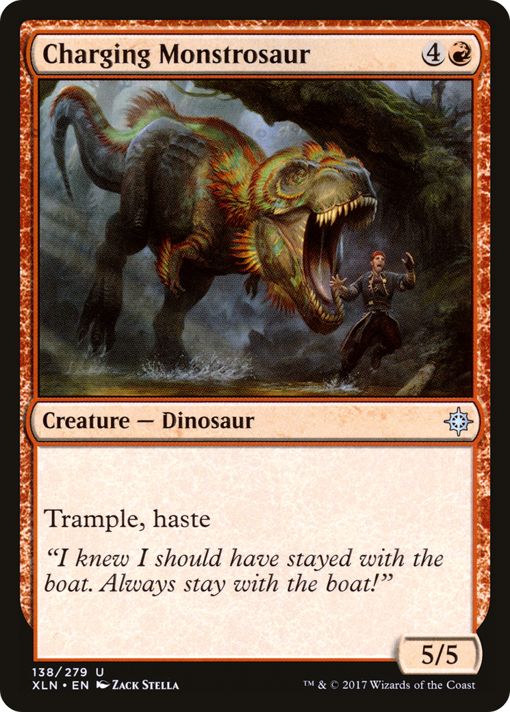 Charging Monstrosaur (XLN-138)  - Ixalan