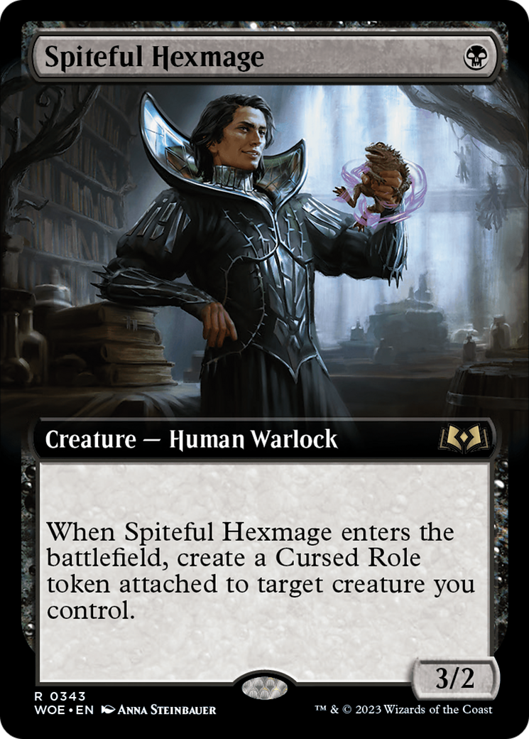 Spiteful Hexmage (Extended Art) (WOE-343)  Foil - Wilds of Eldraine: (Extended Art)