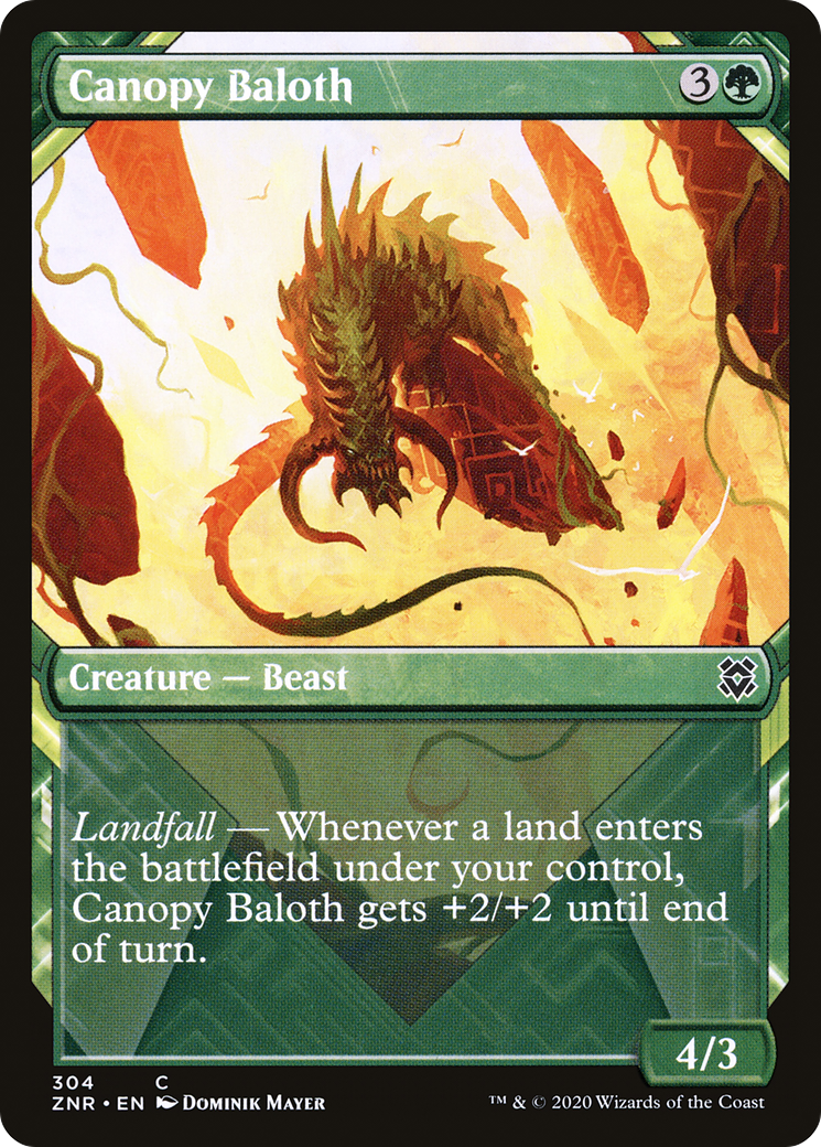 Canopy Baloth (Showcase) (ZNR-304)  Foil - Zendikar Rising