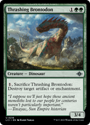 Thrashing Brontodon (LCI-216)  Foil - The Lost Caverns of Ixalan