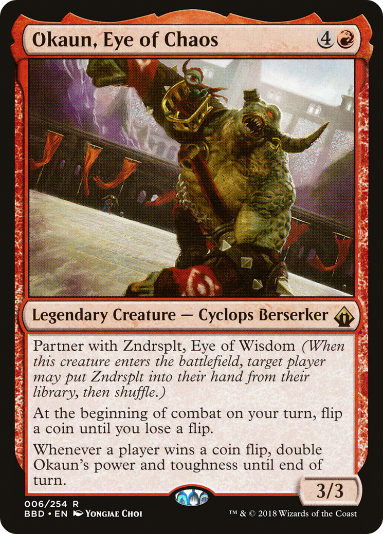 Okaun, Eye of Chaos (BBD-006) - Battlebond Foil