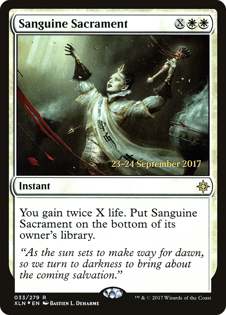 Sanguine Sacrament (PRE-033)  Foil - Ixalan Promos