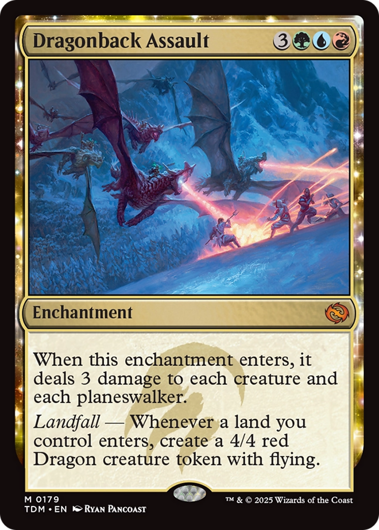 Dragonback Assault (TDM-179)  - Tarkir: Dragonstorm: (enchantment)
