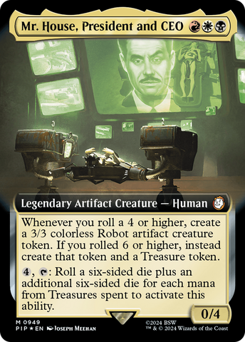 Mr. House, President and CEO (Extended Art) (Surge Foil) (PIP-949) - Fallout: (Extended Art) Foil