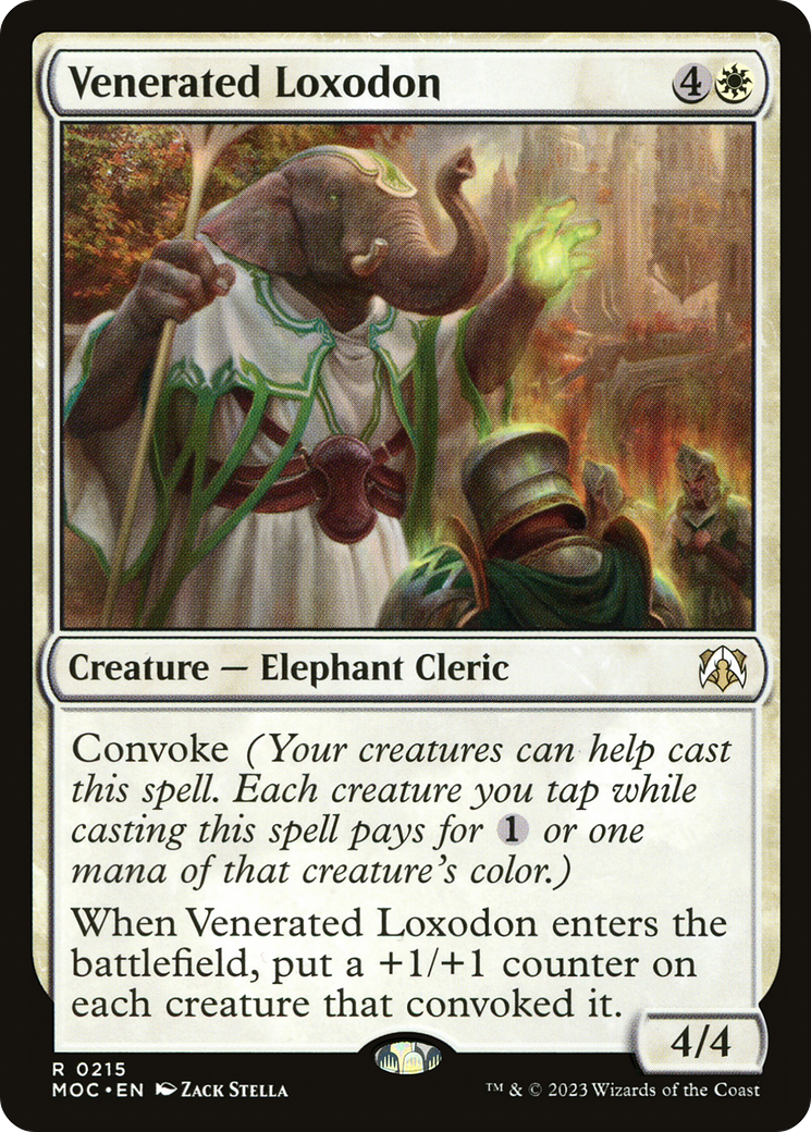 Venerated Loxodon (MOC-215)  - March of the Machine Commander