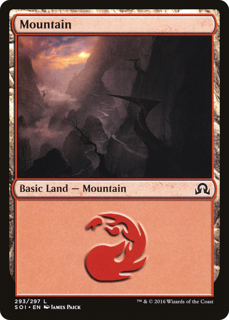 Mountain (293) (SOI-293)  Foil - Shadows over Innistrad
