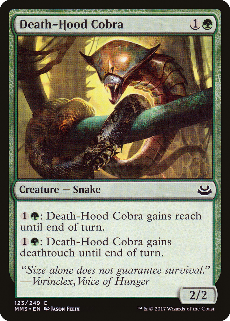 Death-Hood Cobra (MM3-123)  - Modern Masters 2017