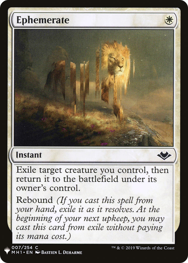 Ephemerate (LIST-007)  - The List