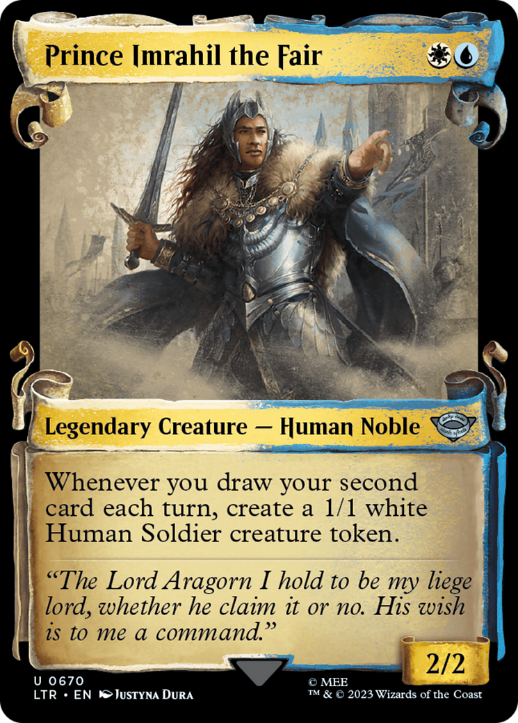 Prince Imrahil the Fair (Showcase Scrolls) (LTR-670) - The Lord of the Rings: Tales of Middle-earth: (Showcase) Foil