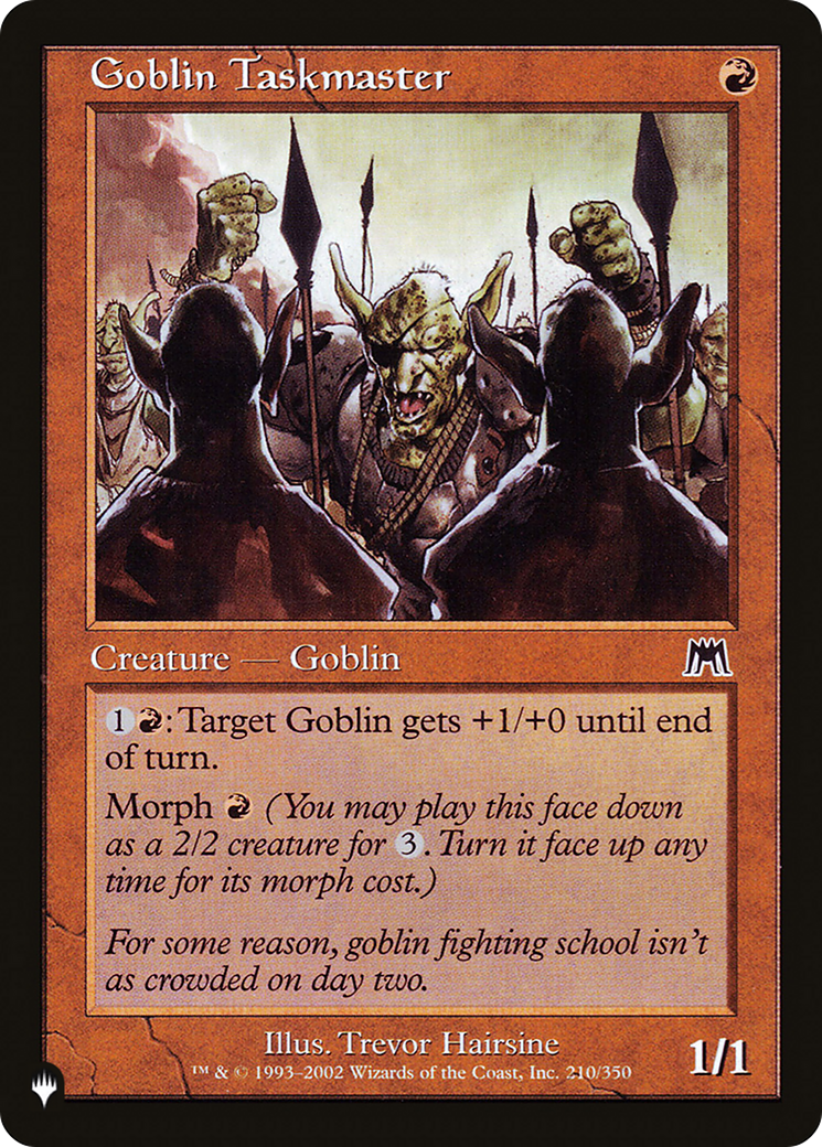 Goblin Taskmaster (LIST-ONS-210) - The List