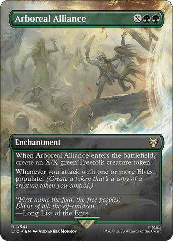 Arboreal Alliance (Borderless) (Surge Foil) (LTC-541)  Foil - Tales of Middle-earth Commander