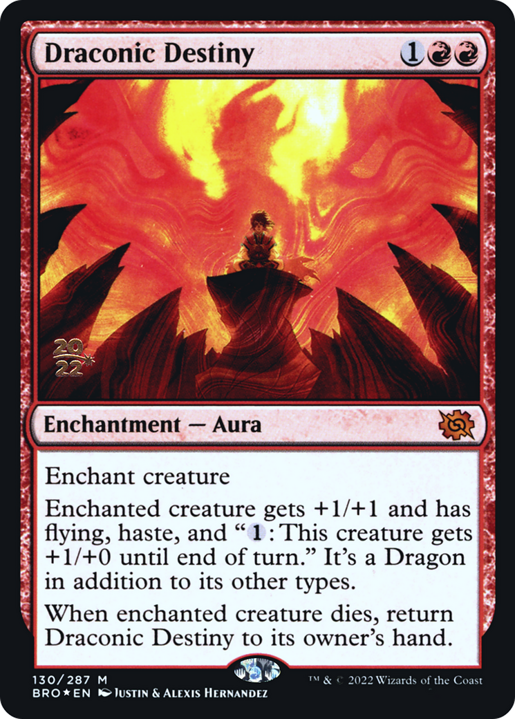 Draconic Destiny (PRE-130)  Foil - The Brothers' War Promos