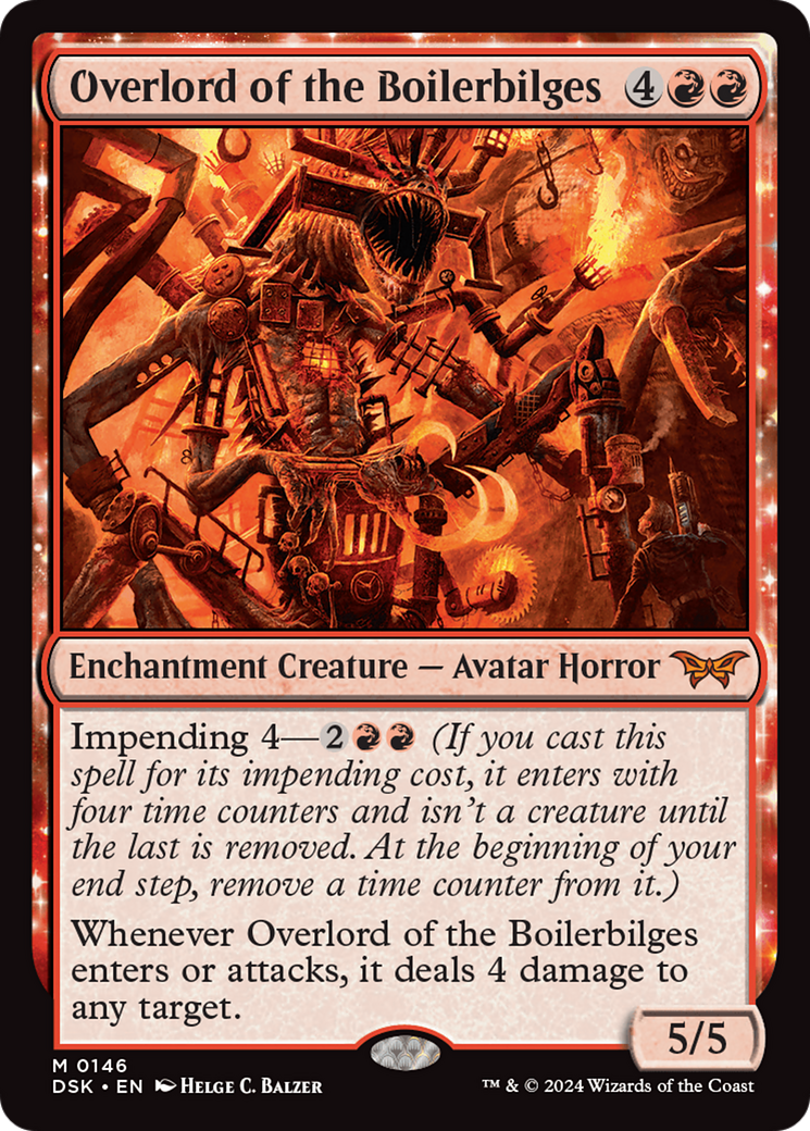 Overlord of the Boilerbilges (DSK-146)  Foil - Duskmourn: House of Horror: (enchantment)