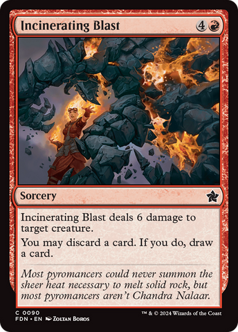 Incinerating Blast (FDN-090)  Foil - Foundations