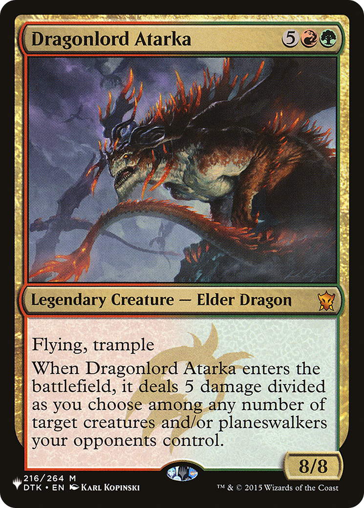 Dragonlord Atarka (LIST-216/264)  - The List
