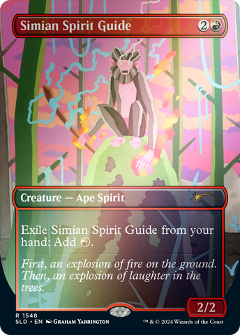 Simian Spirit Guide (Rainbow Foil) (SLD-1548)  Foil - Secret Lair Drop (Borderless)