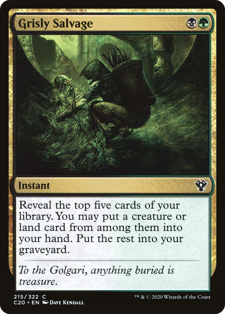 Grisly Salvage (C20-215)  - Commander 2020