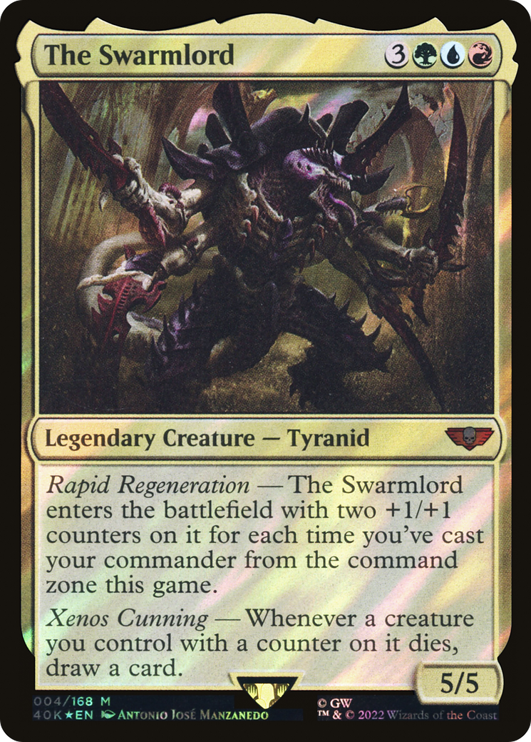 The Swarmlord (Surge Foil) (40K-004)  Foil - Warhammer 40,000 Commander
