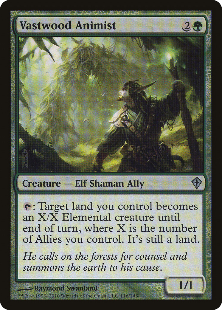 Vastwood Animist (WWK-116)  Foil - Worldwake