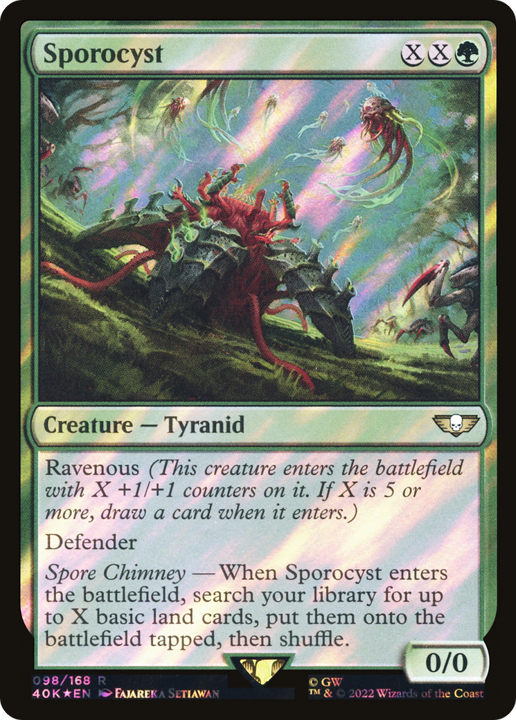 Sporocyst (Surge Foil) (40K-098)  Foil - Warhammer 40,000 Commander
