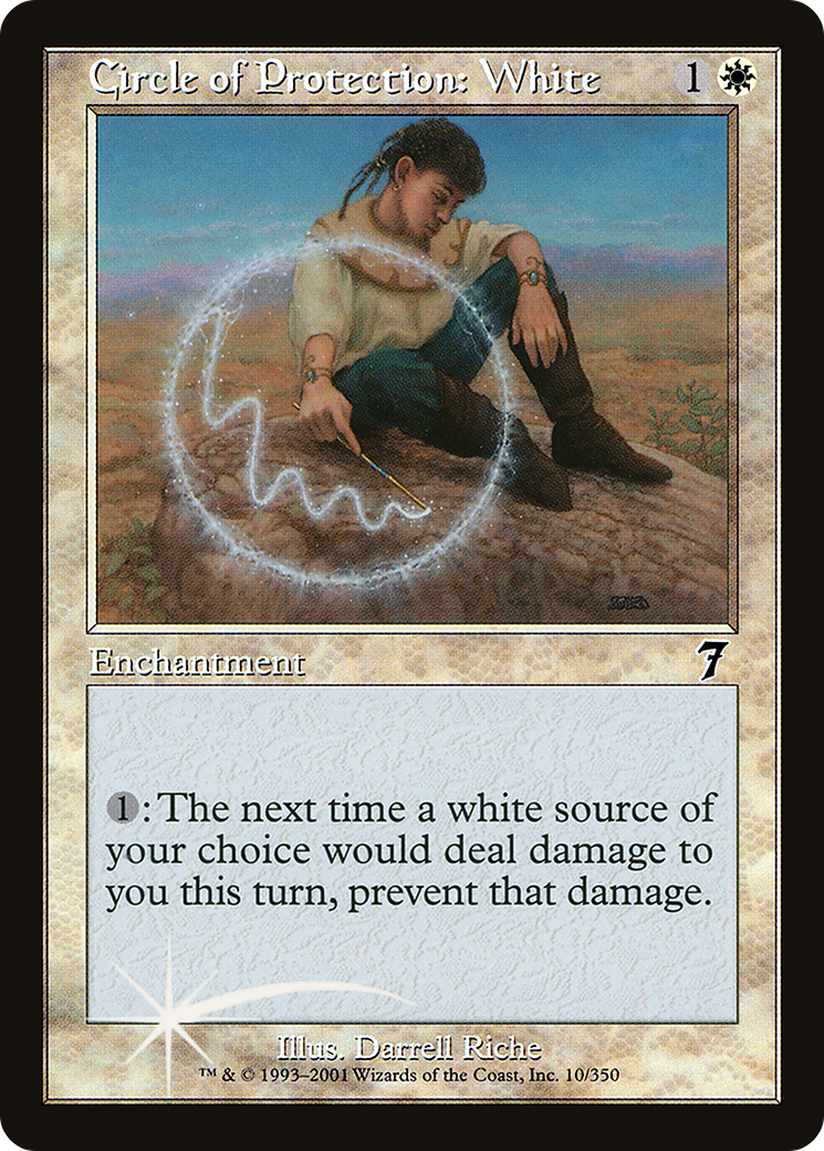 Circle of Protection: White (7ED-10★) - Seventh Edition Foil