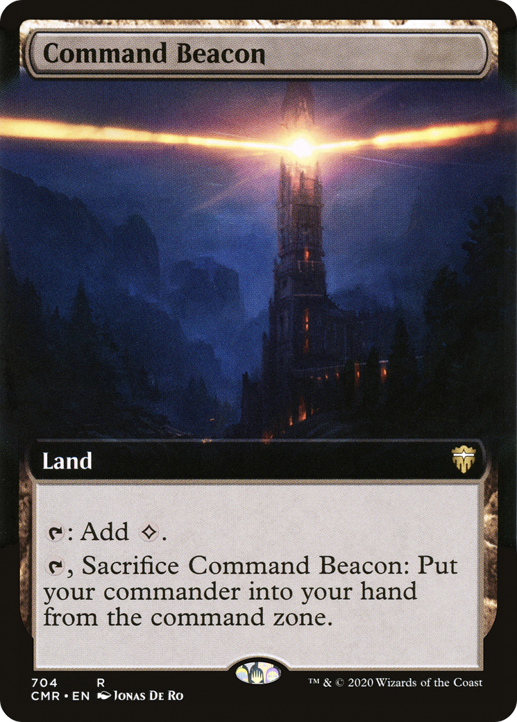 Command Beacon (Extended Art) (CMR-704)  - Commander Legends: (Extended Art)