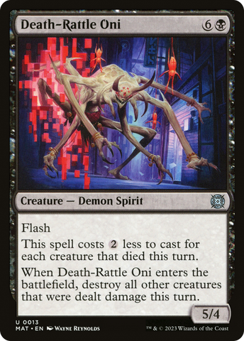 Death-Rattle Oni (MAT-013)  Foil - March of the Machine: The Aftermath