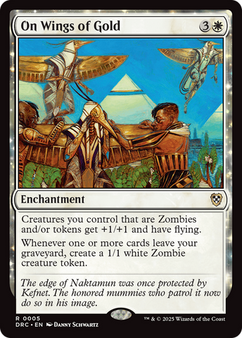 On Wings of Gold (DRC-005)  - Commander: Aetherdrift: (enchantment)