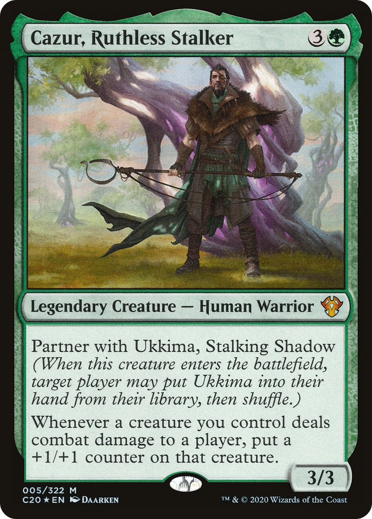 Cazur, Ruthless Stalker (C20-005)  Foil - Commander 2020