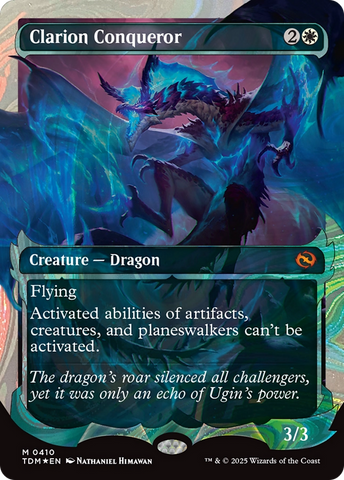 Clarion Conqueror (Showcase) (Halo Foil) (TDM-410)  Foil - Tarkir: Dragonstorm: (Showcase)